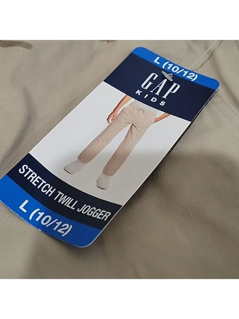 GAP Boys Stretch Twill Jogger Khaki NWT - Multiple Sizes